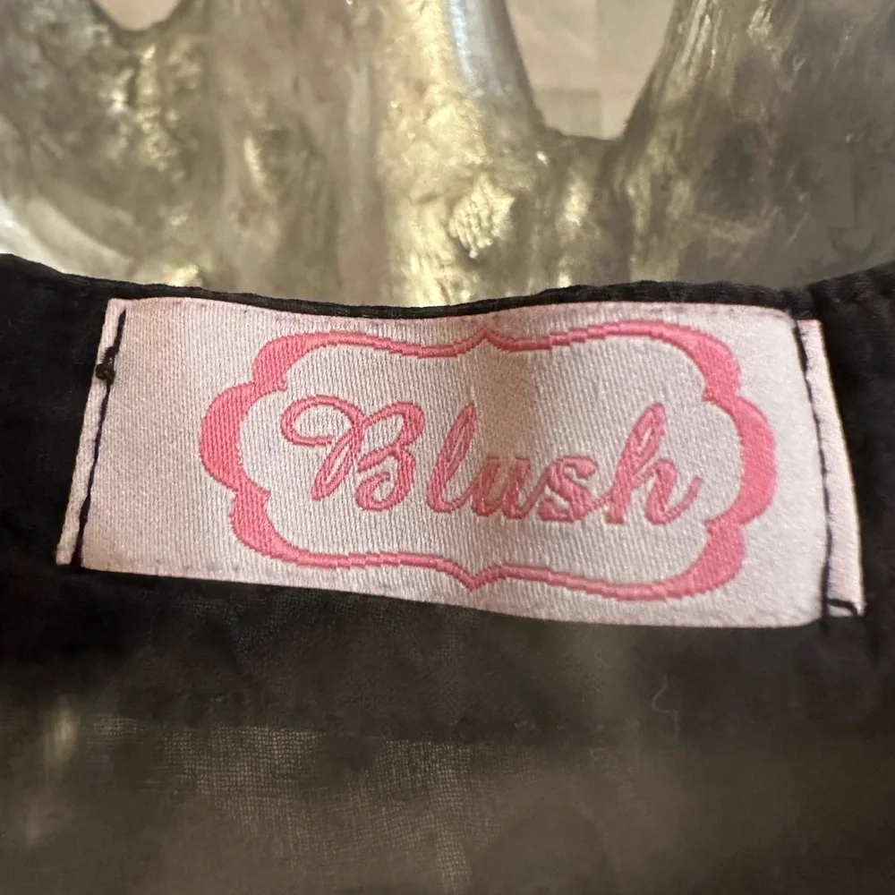Blush Brand Button down dress tank top. Size medium - Picture 3 of 9
